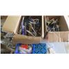Image 1 : assorted belts, hangers, etc.