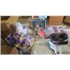 Image 1 : assorted fabric, baskets, knick knacks, etc