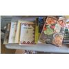 Image 2 : assorted cook books, office supplies, etc.