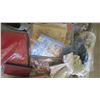 Image 3 : fabric, knick knacks, sandals, etc.