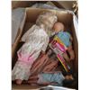 Image 4 : Lot of Dolls - including a genuine porcelain doll