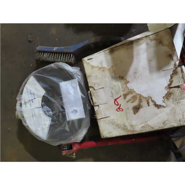 Gaslus Flux Corded welding wire (.030 diameter) wire brush
