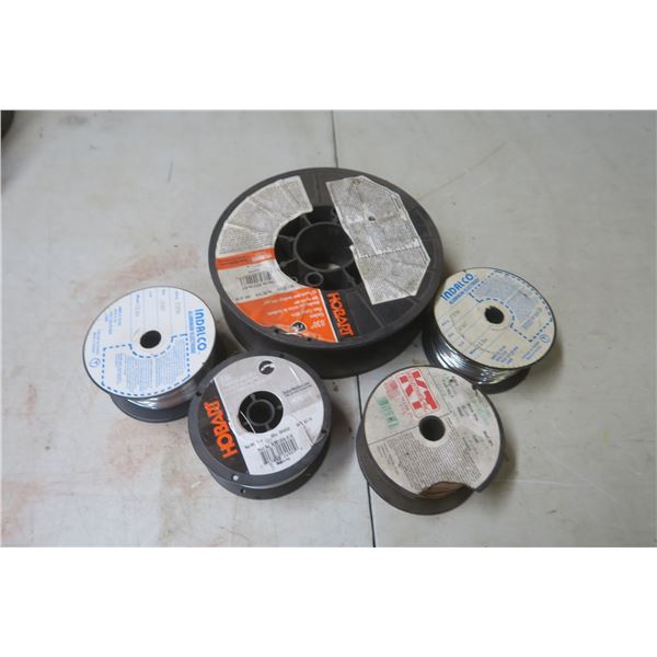 5 partial rolls of wire