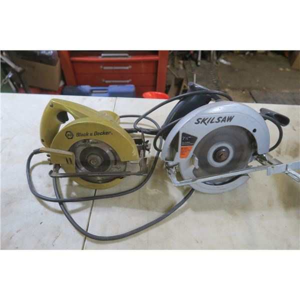 Skilsaw and Black & Decker circular saws