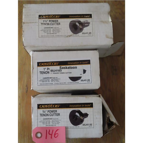 3 tenon cutters (3/4, 1, 1 1/2")