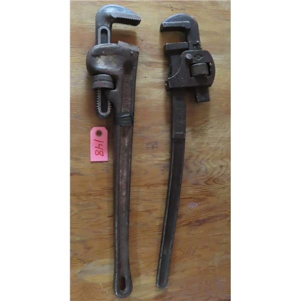 2 pipe wrenches