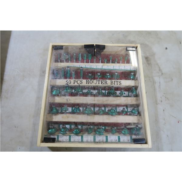 partial 50pc router bit set