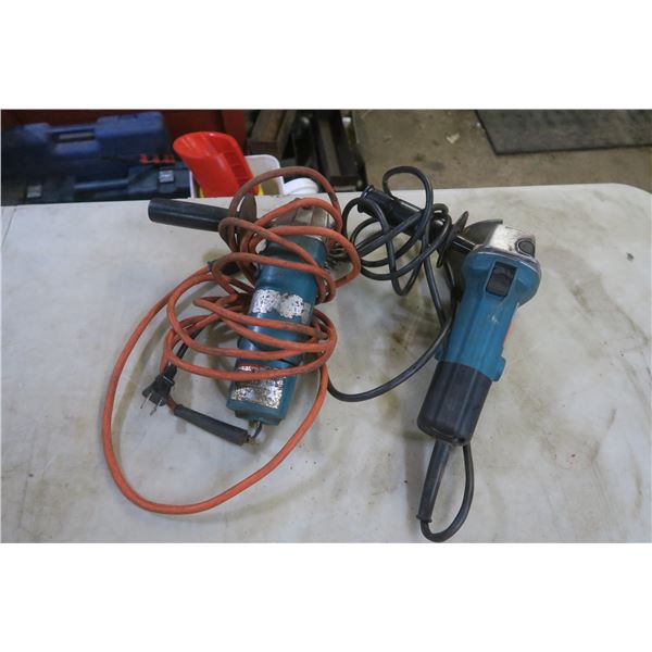 2 Makita angle grinders