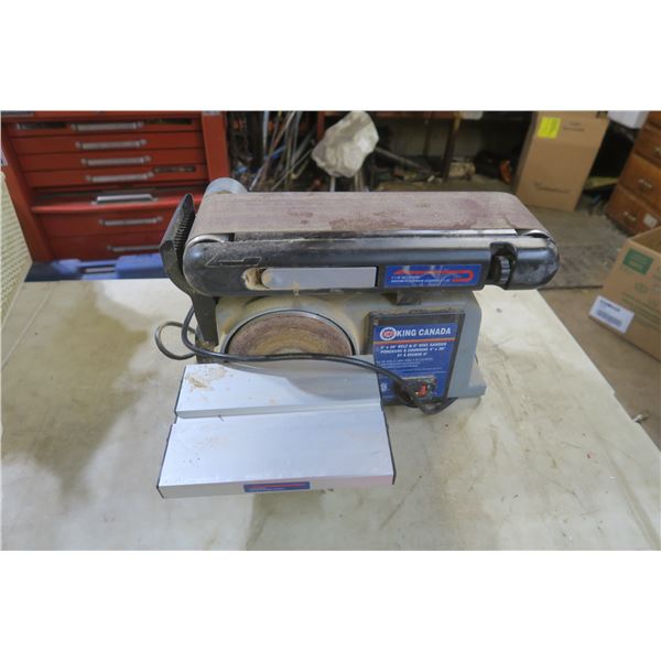 King Canada 4"x36" belt and 6" disc sander