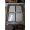 Image 4 : 2x 4 pane windows frames and frame