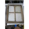 Image 6 : 2x 4 pane windows frames and frame