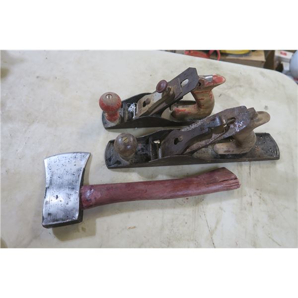 2 planers and hatchet