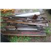 Image 2 : pallet of assorted steel pipes, bars and pieces