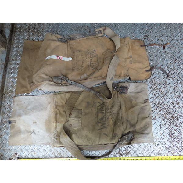 2 canvas Wajax hose bags