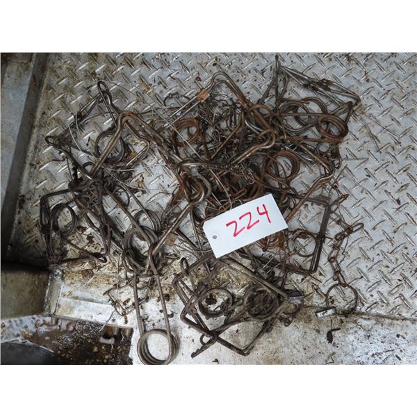 Pail of Conibear traps