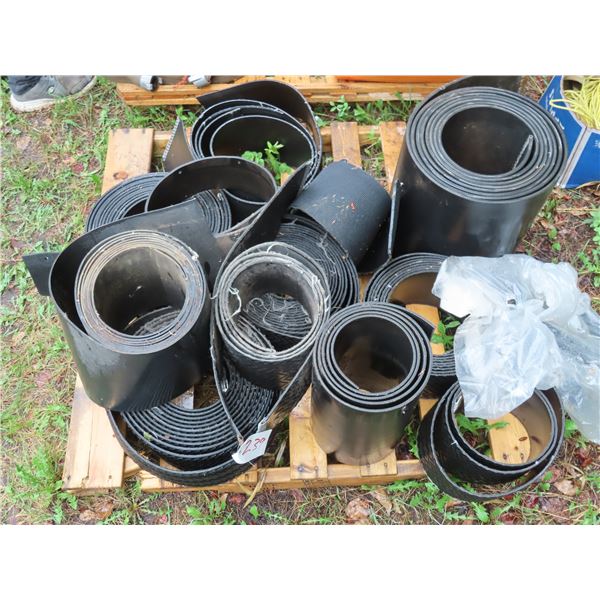 Pallet of Assorted baler beltings (Majority 7")