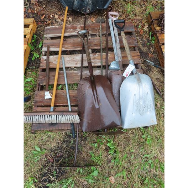 Shovels, broom, samplers & misc.