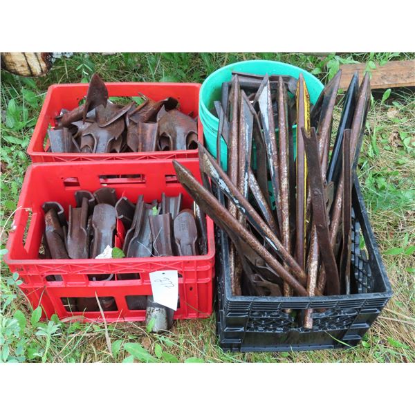 Lot of teeth, shovels & misc.