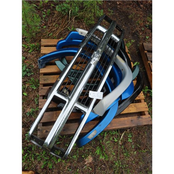 Pallet of Fender flares & Chev Grill