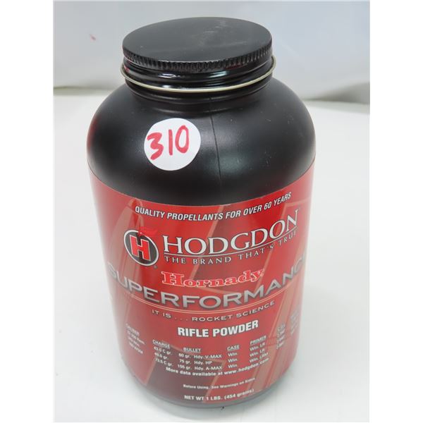 Hodgdon Hornady Superformance Rifle Powder – Net WT 1 lb – Sealed container