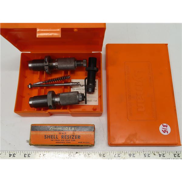 Lyman 2 DIE Set 308 WIN. Small Base, Lyman Ideal One Shell Resizer, Lyman Case Lube Pad