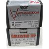 Image 2 : Nosler 22 Cal. 55 Grain Spitzer & FB T pped – reloading bullets