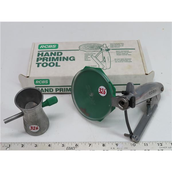 RCBS Hand Priming tool – Model #90201 + RCBS Powder Trickler