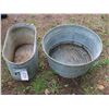 Image 1 : galvanized tub and boiler
