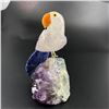 Image 2 : Natural Stone Handcarved Quartz Bird