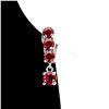 Image 2 : Natural Pigeon Blood Red Ruby Earrings