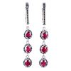 Image 1 : Natural Ruby & Sapphire  Earrings
