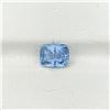 Image 1 : Natural Untreated Sky Blue Cushion Sapphire 3.18 Cts- Certified