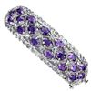 Image 1 : Natural Purple Amethyst & Tanzanite Bangle