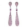 Image 2 : Natural Unheated Rhodolite Garnet Earrings