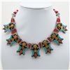 Image 1 : Tibet Natural Stone Tribal Queen Royal Necklace