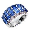 Image 2 : Natural Blue Kyanite & Rhodolite Garnet Ring