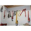 Image 1 : LOT OF WRENCHES, PIPE CUTTERS AND MORE
