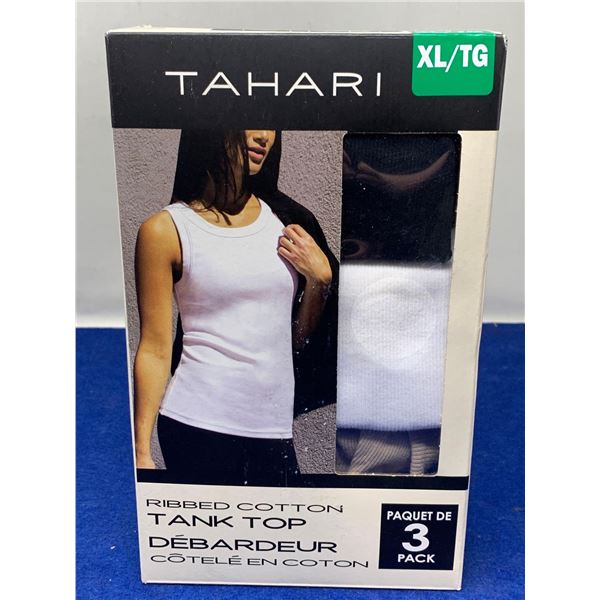 Tahari Ribbed Cotton Tank Top 3 Pack