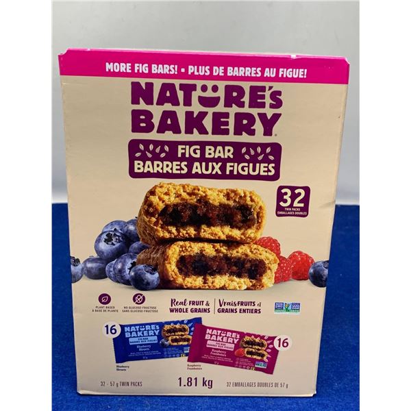 Nature's Bakery Fig Bars- Raspberry & Blueberry Flavour (32 x 57g)