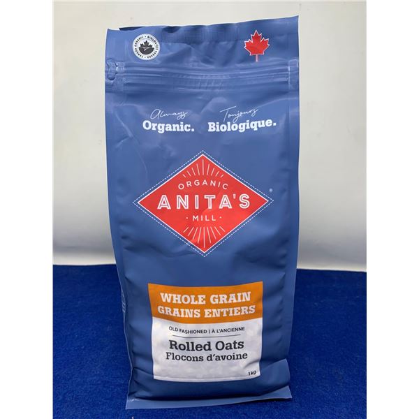 Organic Anita's Mill Whole Grain Rolled Oats (1kg)