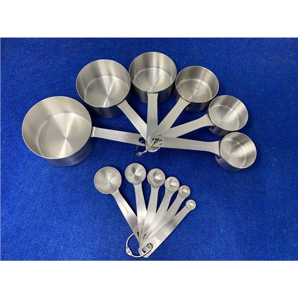 Lot of Measuring Cups and Spoons