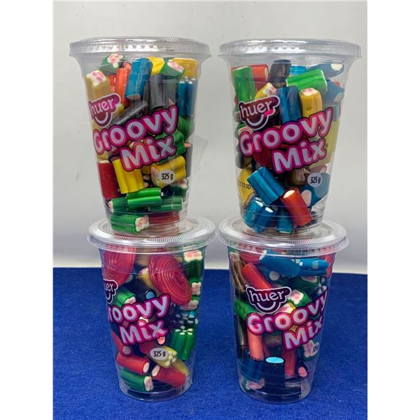 Huer Groovy Mix Gummy Candy (4 x 325g)