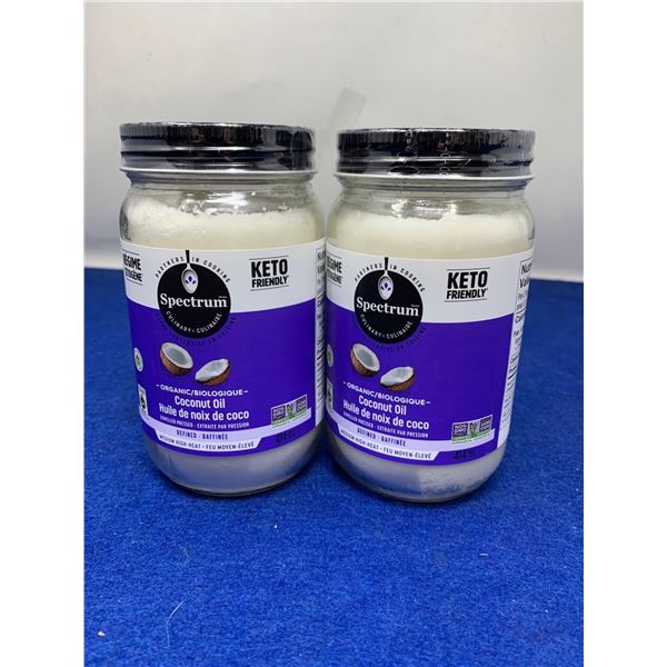 Spectrum Refined Organic Coconut Oil (2 x 414ml)