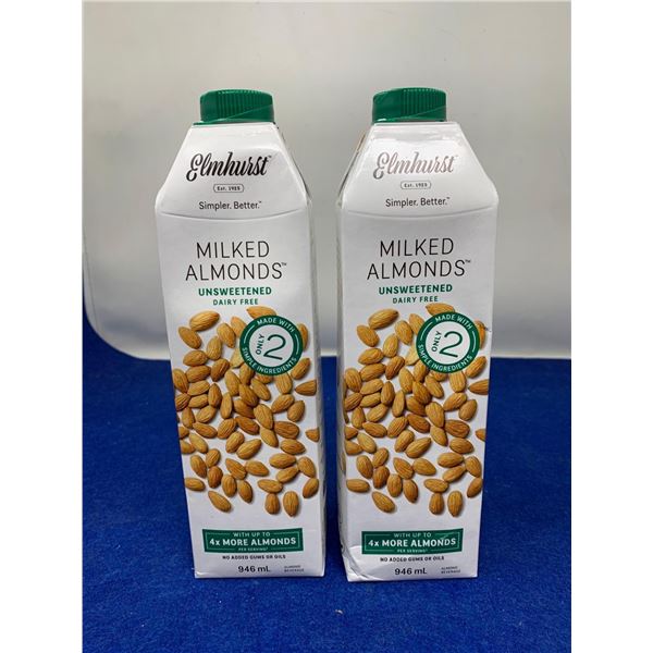 Elmhurst Milked Almonds-Unsweetend (2 x 946ml)