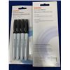 Image 2 : Staples Black Dry Erase Markers (2 x 4)