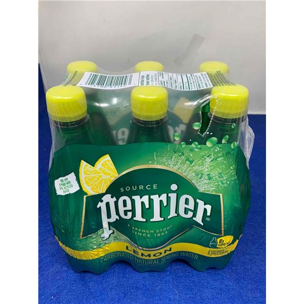 Perrier Lemon Carbonated Natural Spring Water (6 x 500ml)