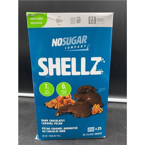 No Sugar Company Shellz-Dark Chocolate Caramel Pecan (25 x 19g)
