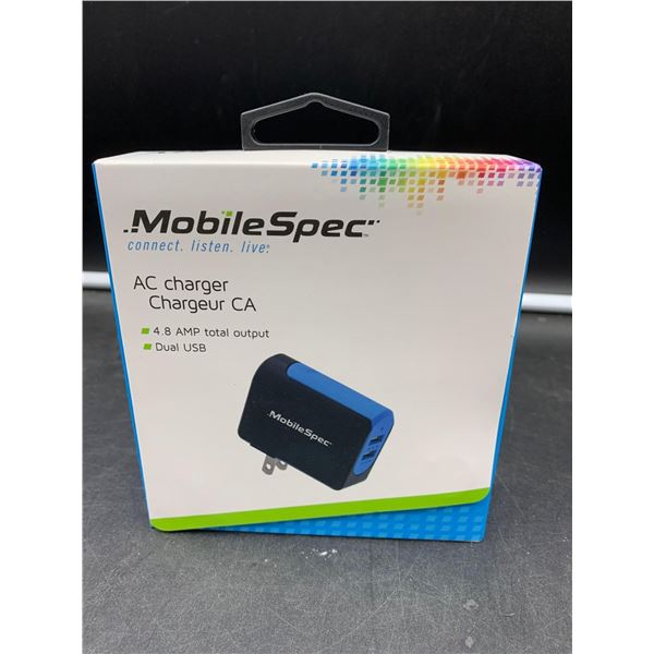 Mobile Spc AC Charger- Dual USB