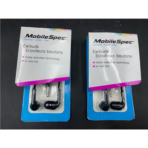 Mobile Spec Earbuds with in-line Mic