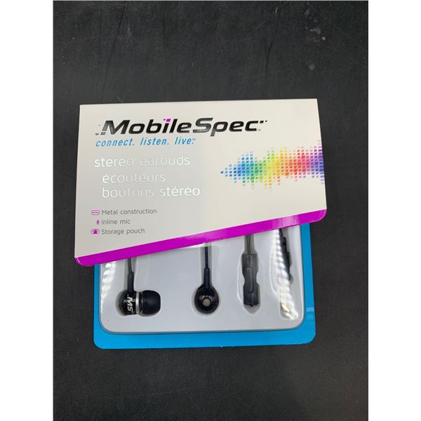 Mobile Spec Earbuds with in-line Mic